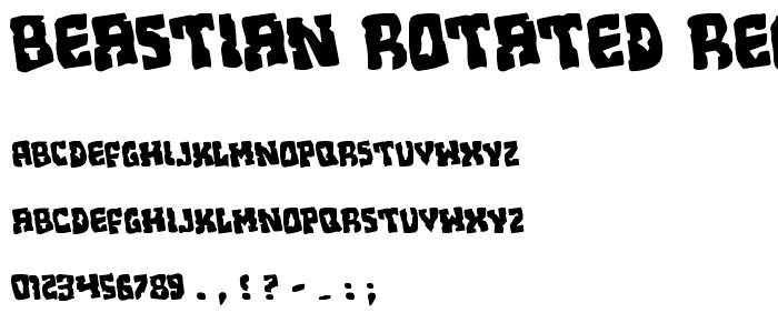 Beastian Rotated Regular font